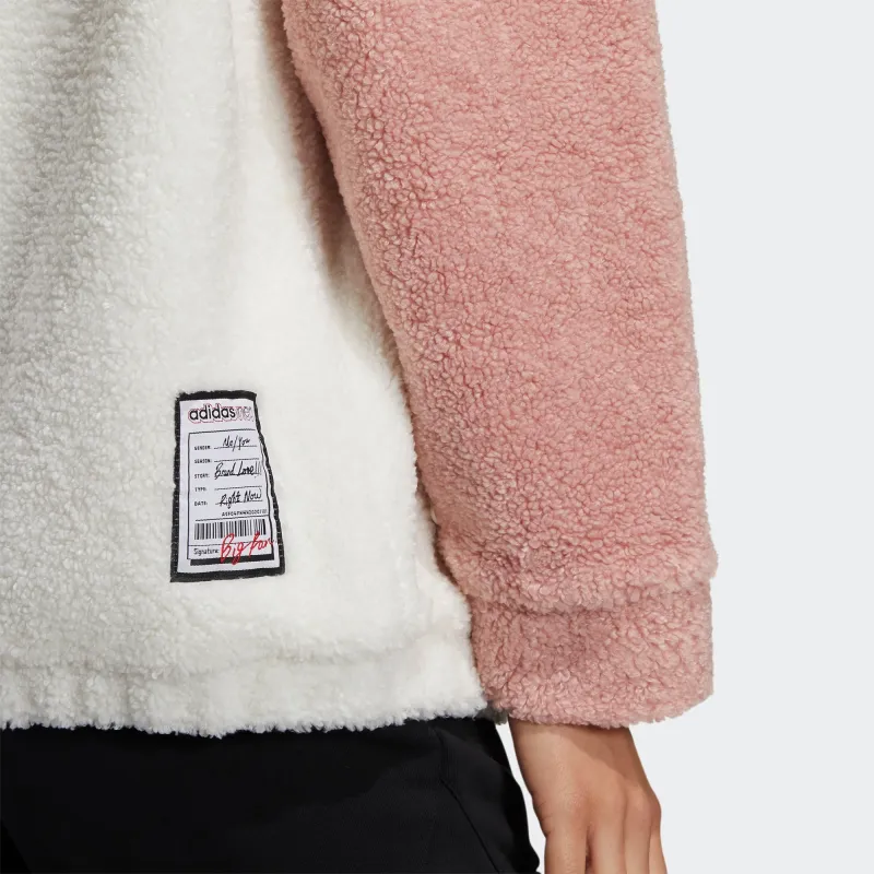 Adidas Neo Velvet Jackets Women's Pink White-5