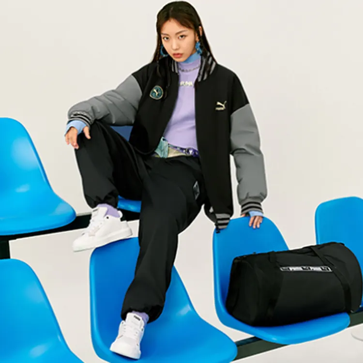 PUMA Baseball Jacket Unisex Black-2