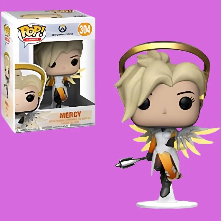 Funko POP! Collection GAMES Overwatch Angel Chibi Figures-3