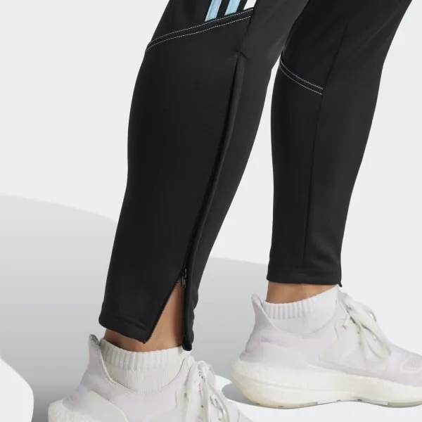 Adidas Knitted Sweatpants Women's Black/Paradise Blue-5