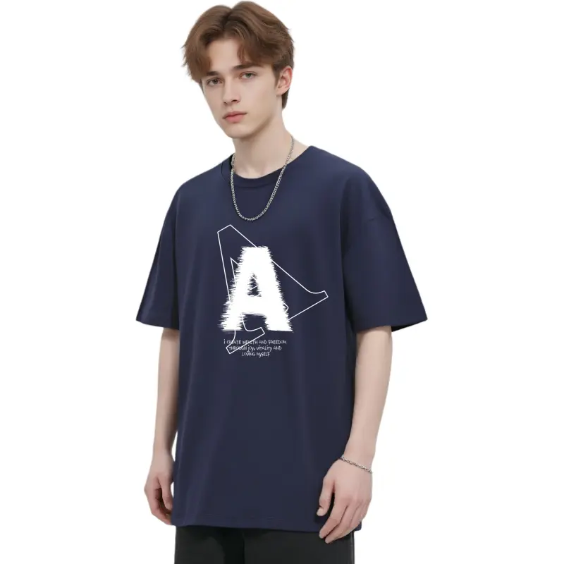 YK&YB T Shirts Unisex Navy Blue-2