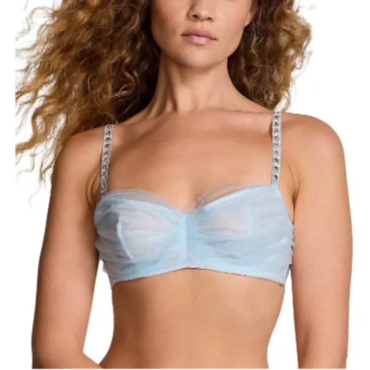 Victoria's Secret 24 Big Show Collection DREAM ANGELS Bra Women's Clear Blue-1