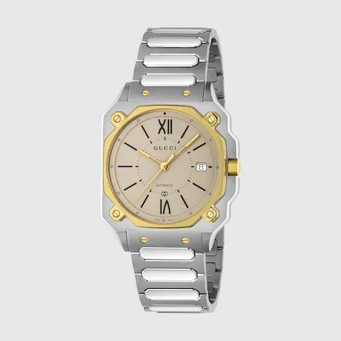 GUCCI Wrist Watch Automatic Mechanical Movement Stainless Steel Strap 36mm Silver Dial Unisex-2