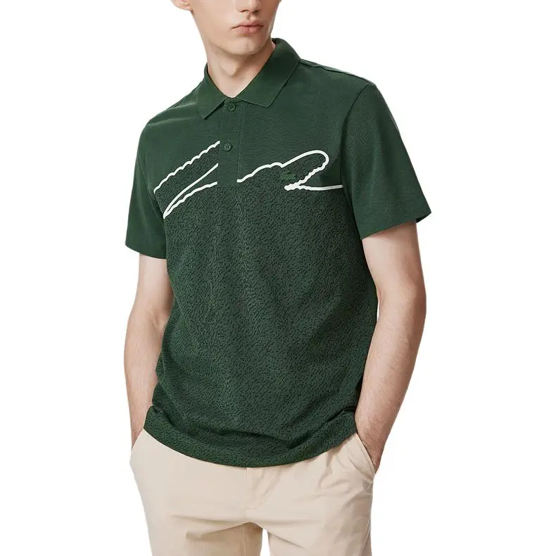 LACOSTE Polo Shirts Men Green-2