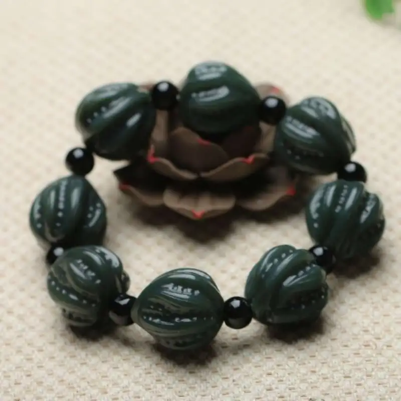 Gifts Hetian Jade Bracelets Green Jade Unisex-6