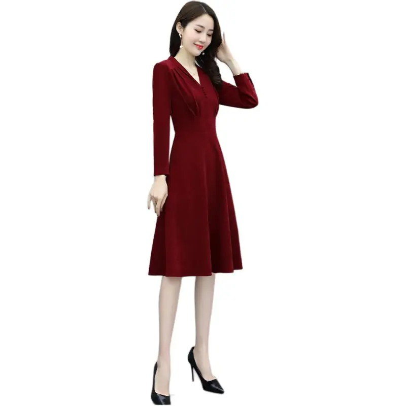 Fele.d Long Sleeved Dress Women's-1