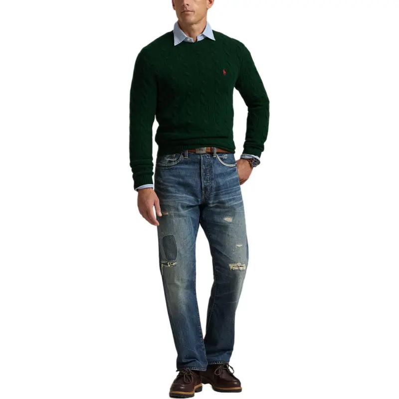 Ralph Lauren Polo Pony Cable knit Cotton Jumper-2