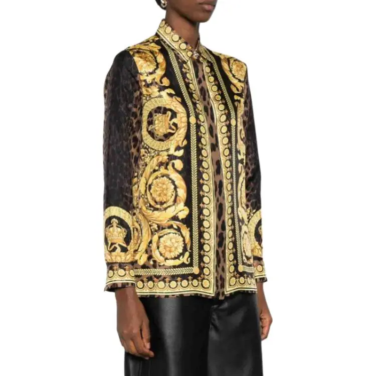 VERSACE Wild Barocco Long Sleeved Shirt-4