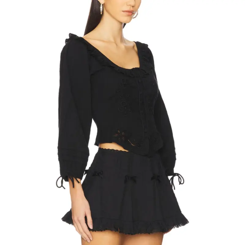 FOR LOVE & LEMONS Harlow Blouse-2