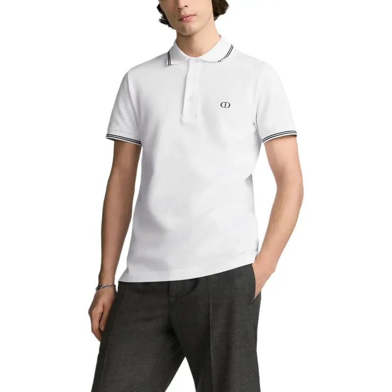 DIOR FW25 Polo Shirt Men's White-3