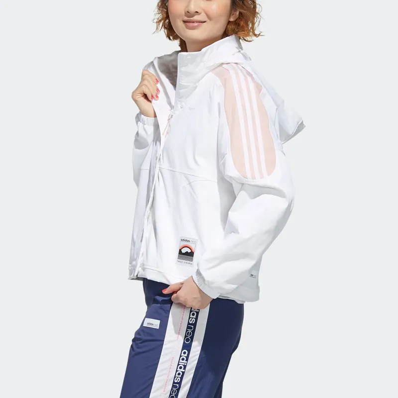 Adidas Neo W Ss Oct Wb Jacket Women's White-4
