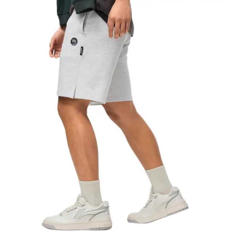 LiNing Casual Shorts Men's Heather Gray Deep Antarctic Gray-2