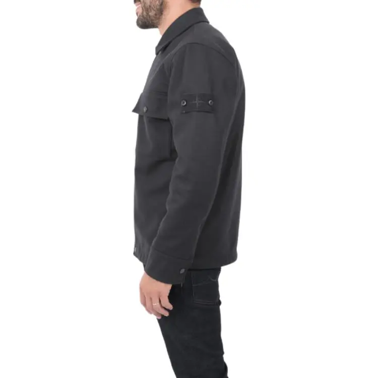STONE ISLAND Long Sleeved Button Up Overshirt-3