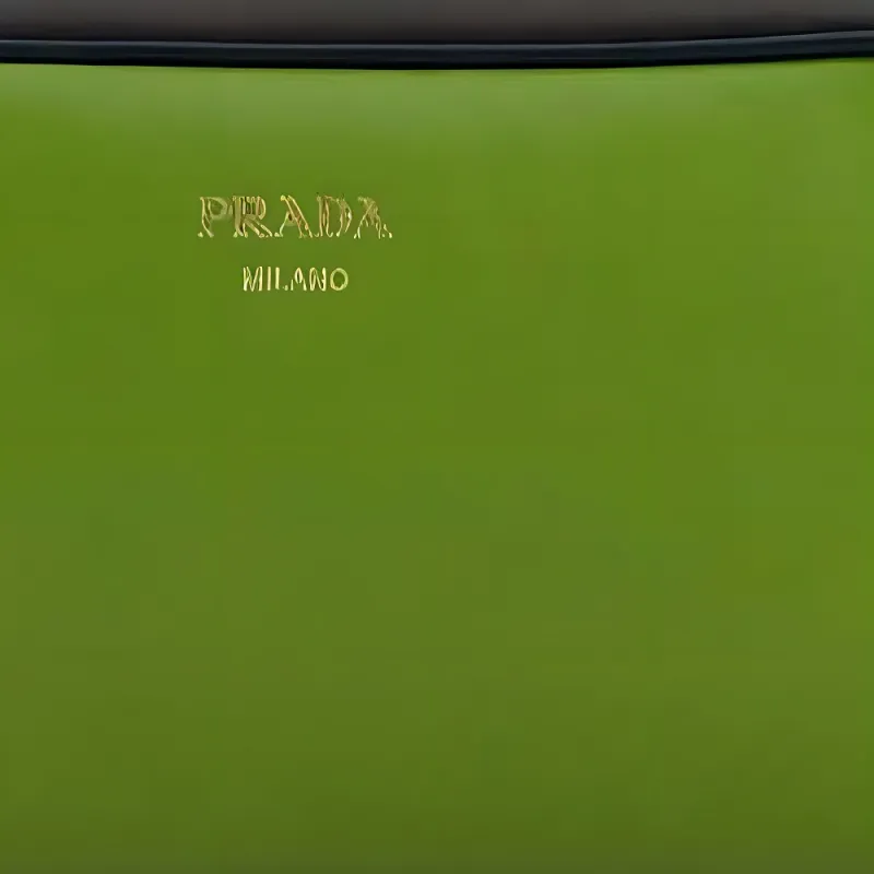 PRADA Calfskin Shoulder Bag Women's Green-3