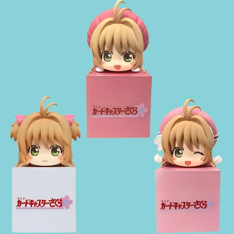FURYU Cardcaptor Sakura Kinomoto Regular Face Smiley Face Blinking Pappa Q Bonus Gifts 10cm-4