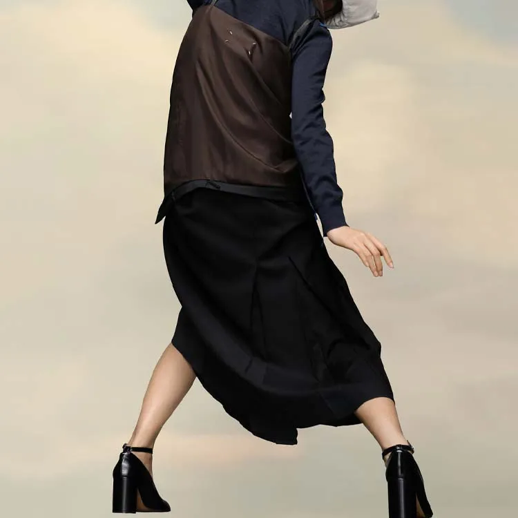 Maison Margiela Reworked Wool Midi Dress-2