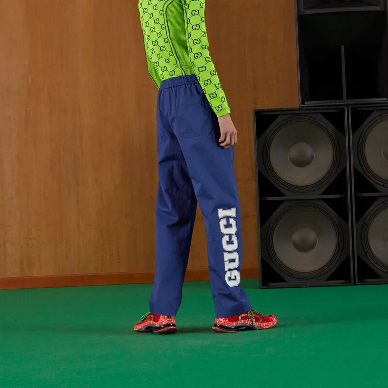 GUCCI Logo Print Drawstring Track Pants-2