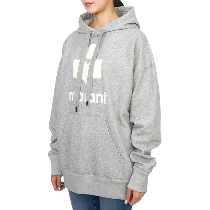 ISABEL MARANT ETOILE Mansel Logo Printed Drawstring Hoodie-2