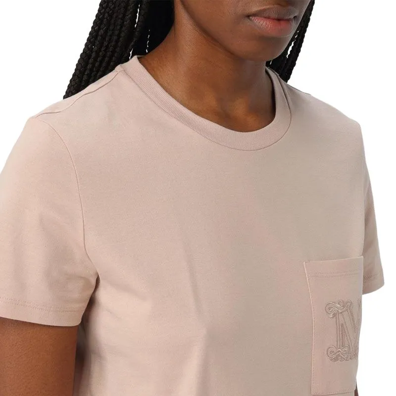 MaxMara Mango Logo Embroidered Crewneck Top-4
