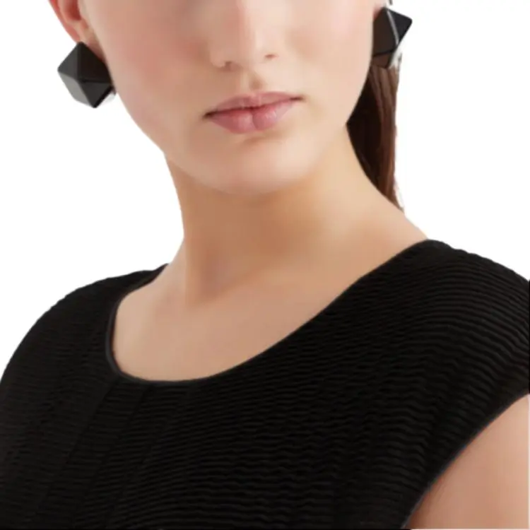 EMPORIO ARMANI SS23 Sleeveless Dress Women's Black-4