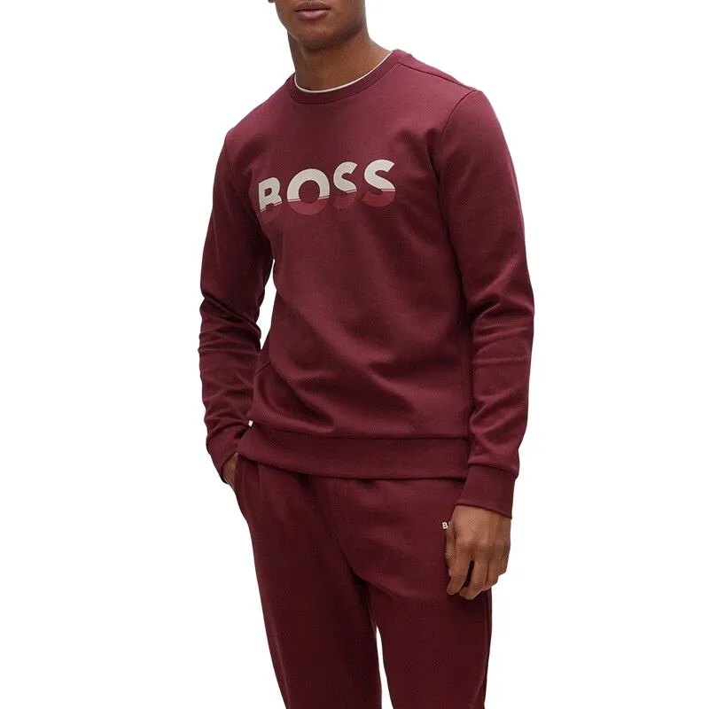 HUGO BOSS Sweatshirt Men's Burgundy-3