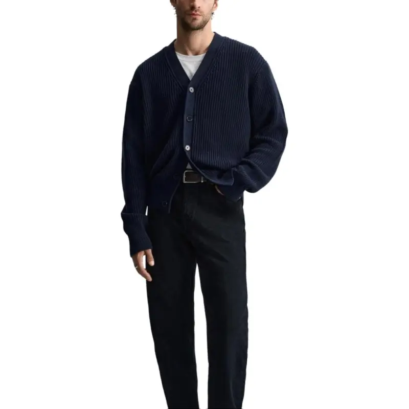 ZARA Sweaters Men Sea Blue-3