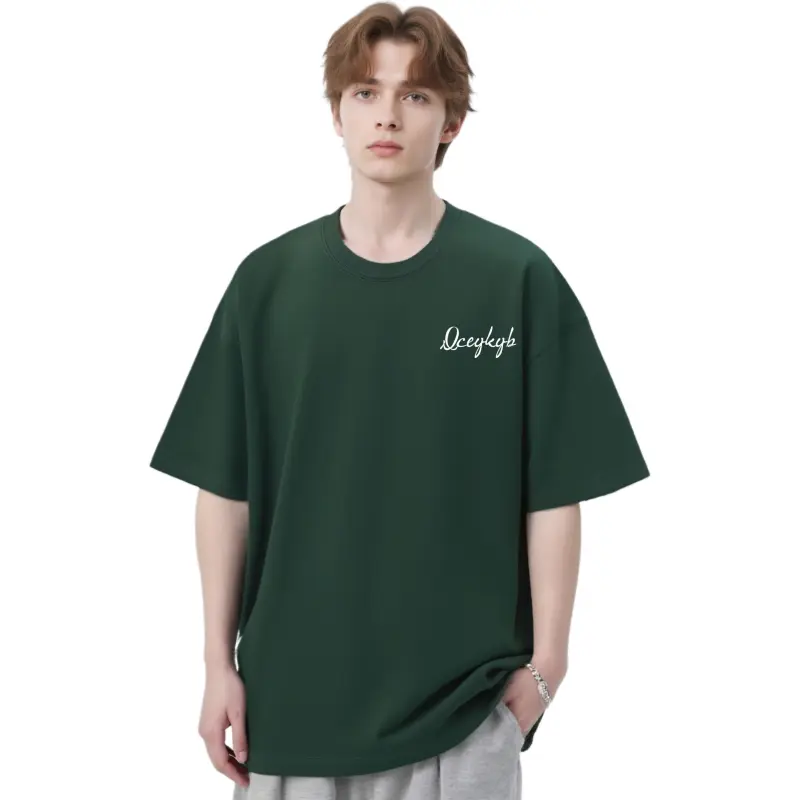 YK&YB T Shirts Unisex Dark Green-2