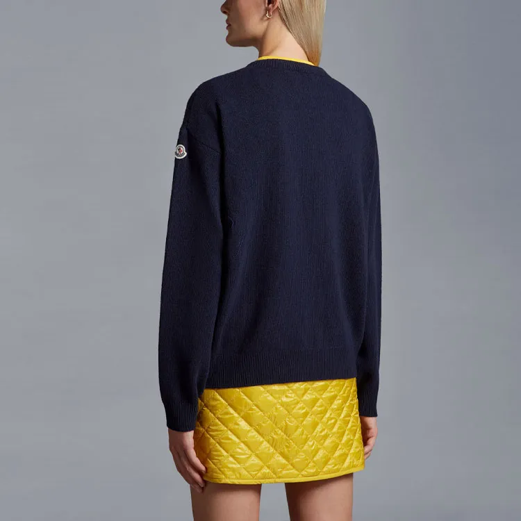 Moncler Sweaters Women's Navy-2