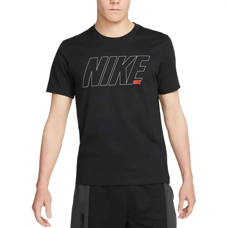 Nike T Shirts Men Black-2