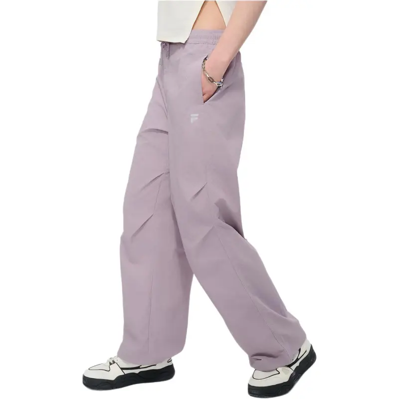 FILA FUSION LIFE Casual Pants Women's Sand Gray Purple PU-2
