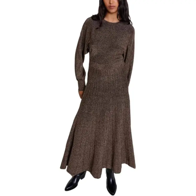 Maje Knitted Maxi Dress-1