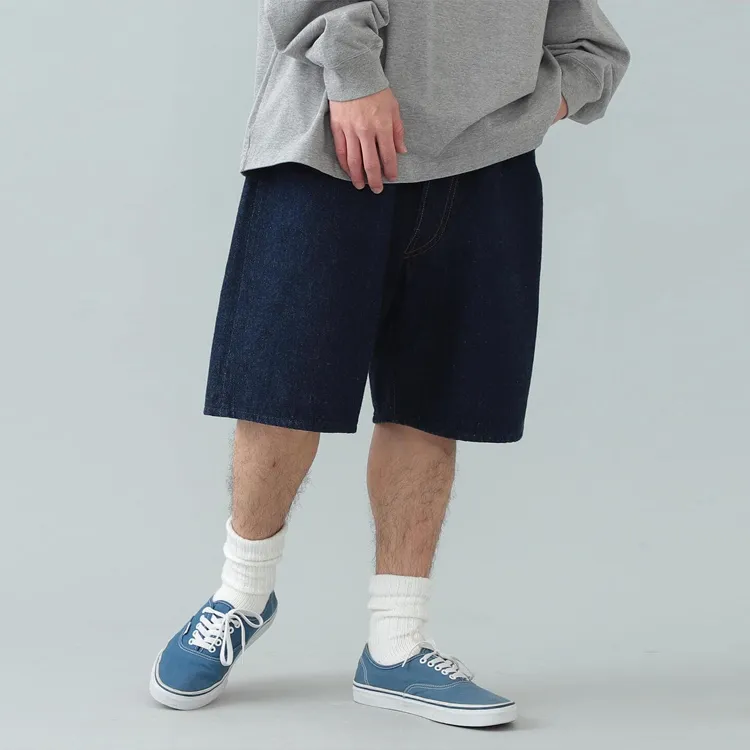 Beams Denim Shorts Men-15