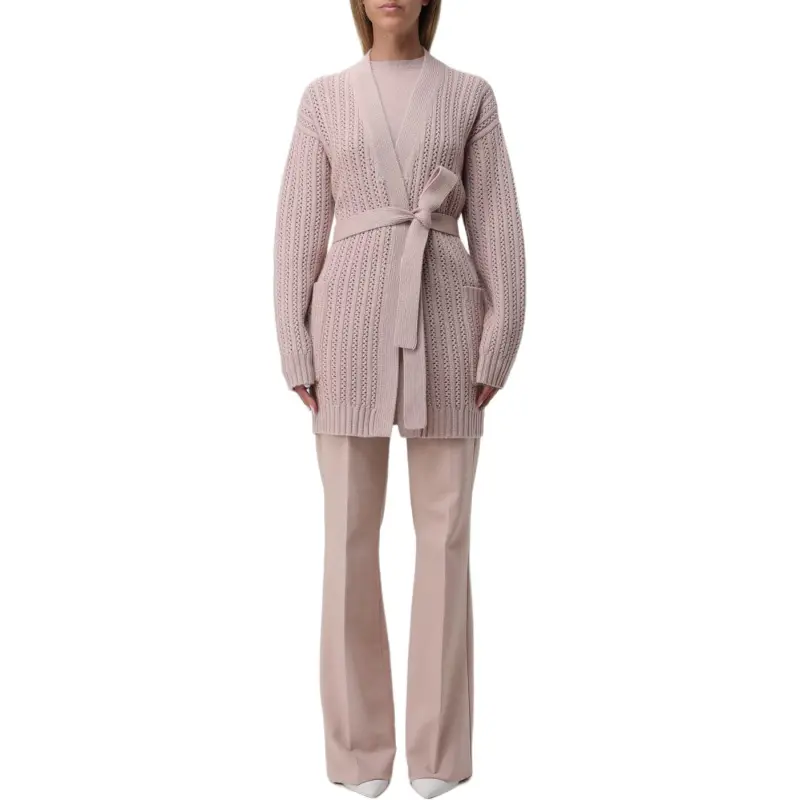 MaxMara Balzac Belted Long Sleeved Cardigan-2