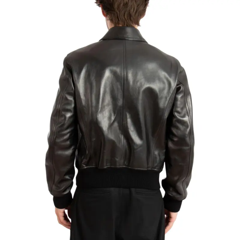 TOM FORD Zip-Up Leather Bomber Jacket-2