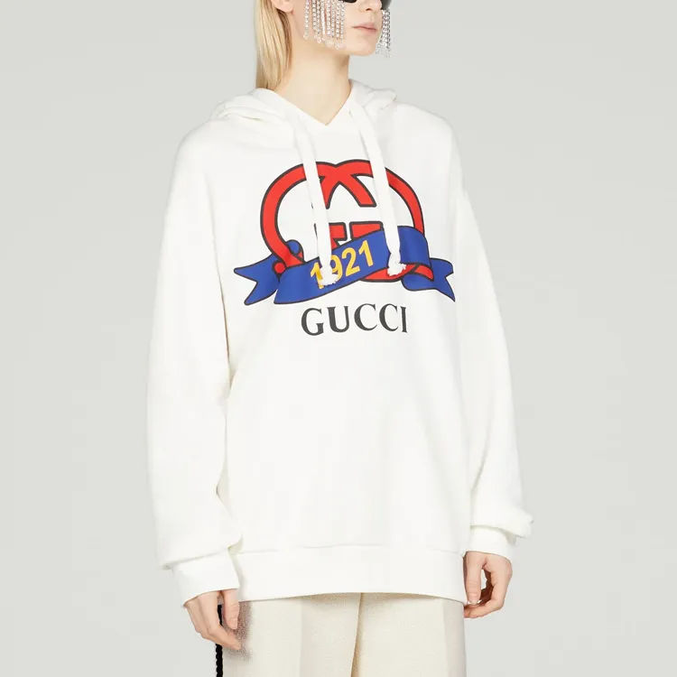 GUCCI Interlocking G 1921 Printed Hoodie-2