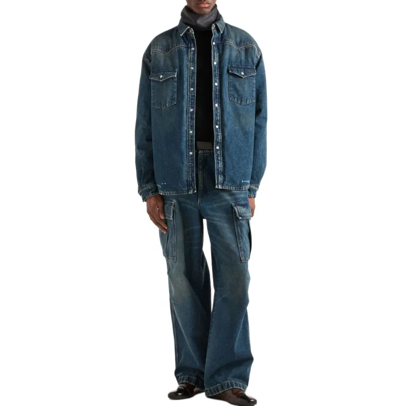 PRADA Padded Denim Shirt-1