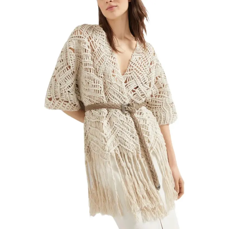 Brunello Cucinelli Opera Macramé Cardigan-3