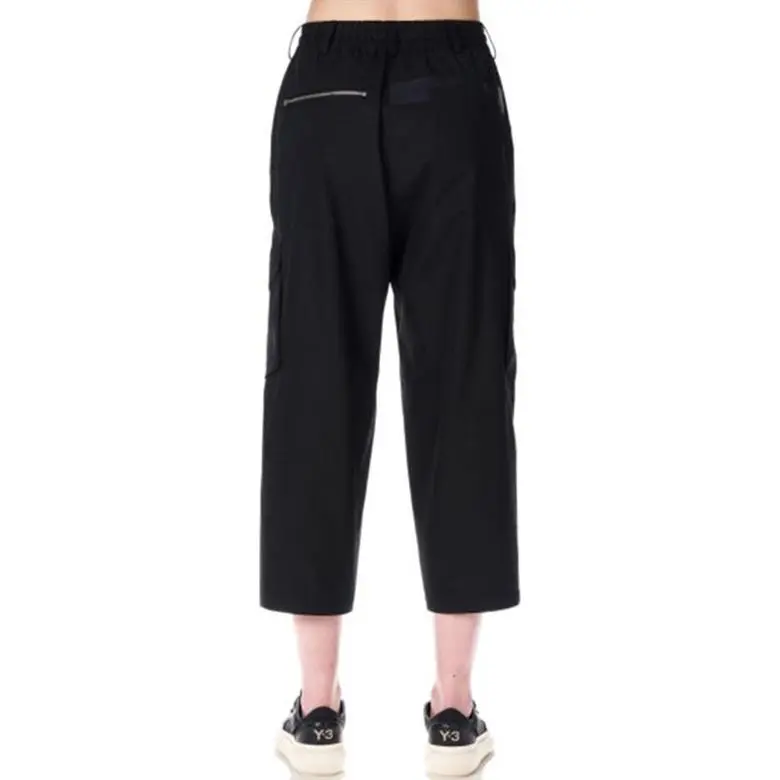 Y 3 Casual Pants Unisex Black-3