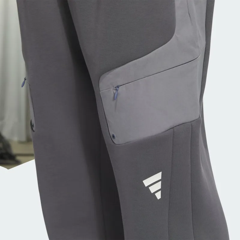 Adidas FW24 FUSTL P KN PT3 Casual Pants Men's Dark Gray/Gray-4