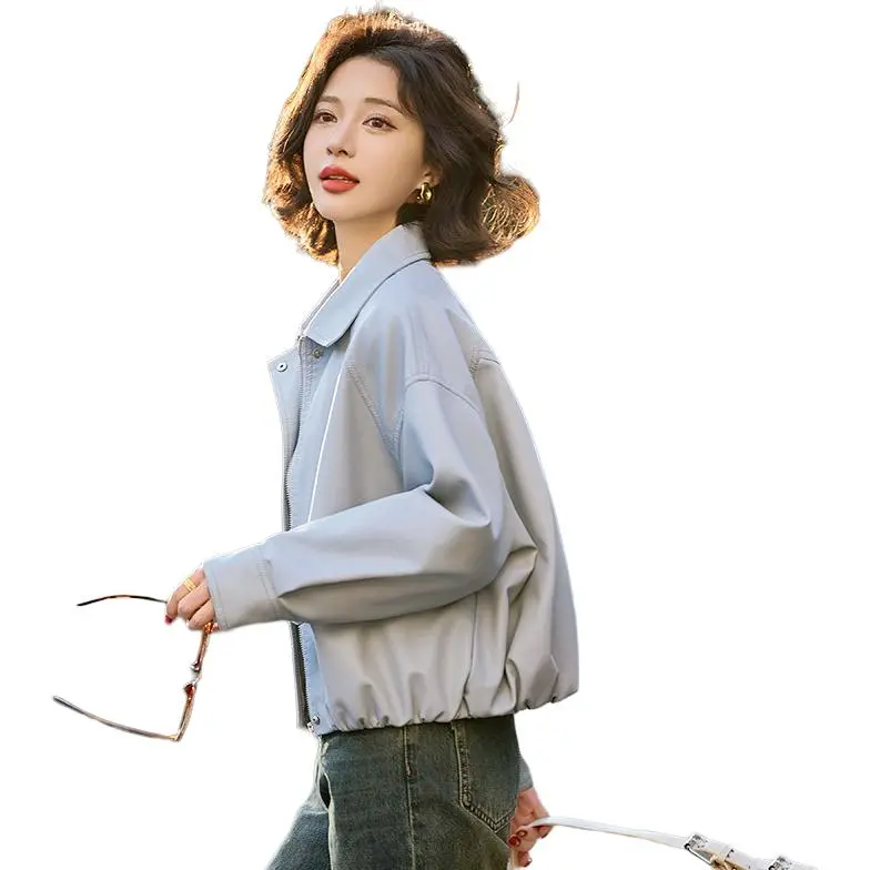 Yi Mengyuan Leather Jacket Women's-2