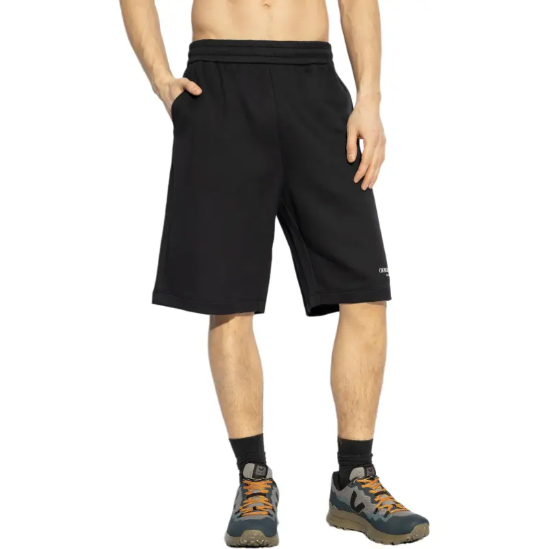 GIORGIO ARMANI Relaxed Fit Logo Shorts-2