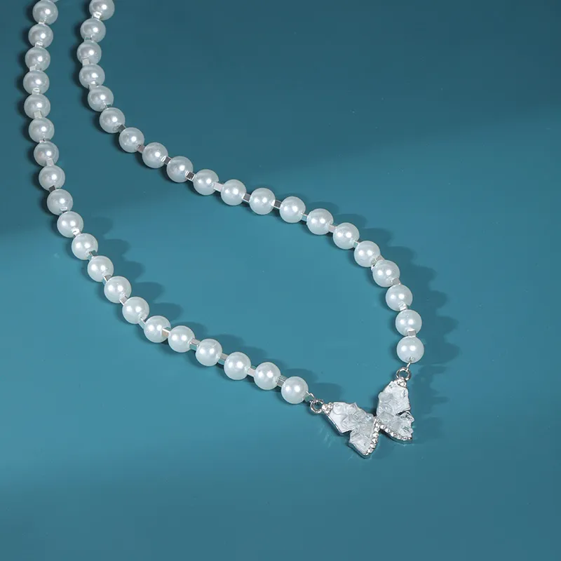 Silver Trim Alloy Necklaces Women's-28