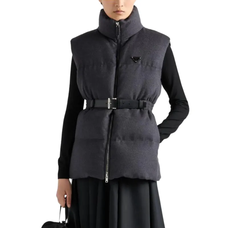 PRADA Belted Down padded Gilet-2