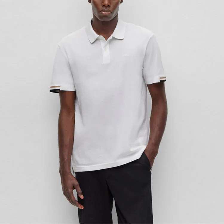 HUGO BOSS Rubberized Logo Regular Fit Polo Shirt-2