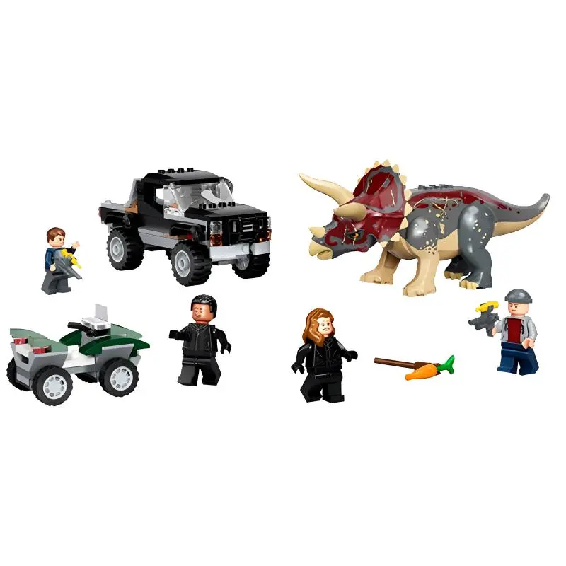 LEGO Triceratops Pickup Truck Ambush Building Blocks 76950-1