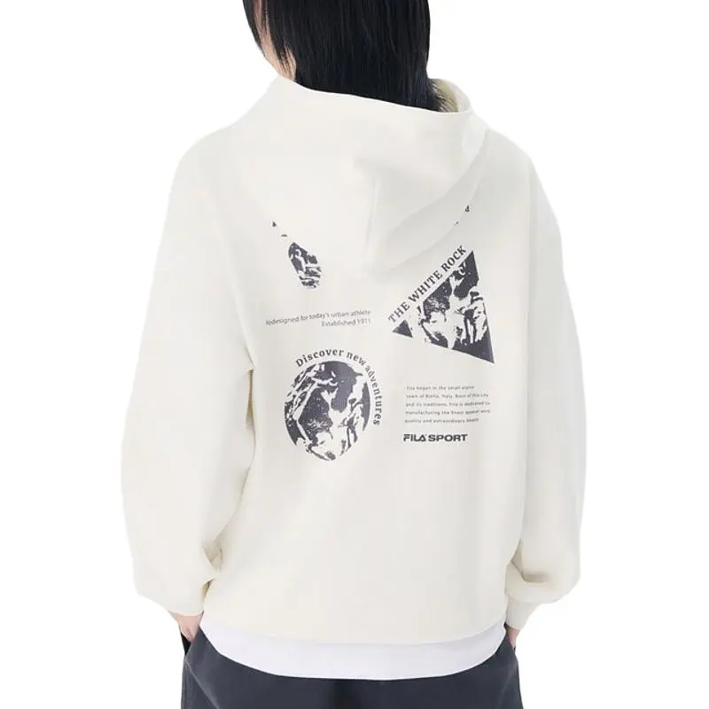 FILA ROCK Sweatshirt Unisex White-3