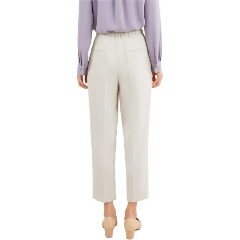 Mambe Casual Pants Women's Milkshake White-5