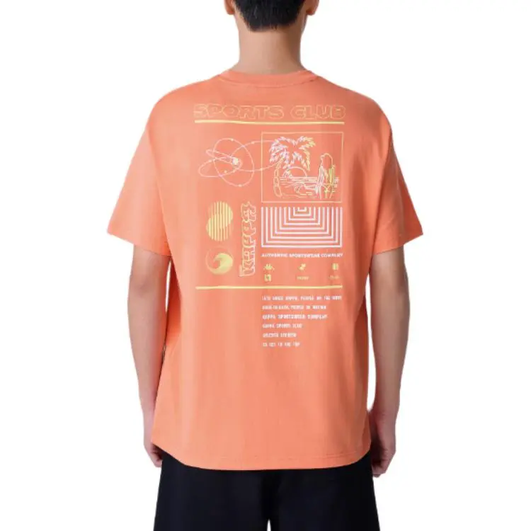 Kappa T-Shirts Men Orange-7602-5