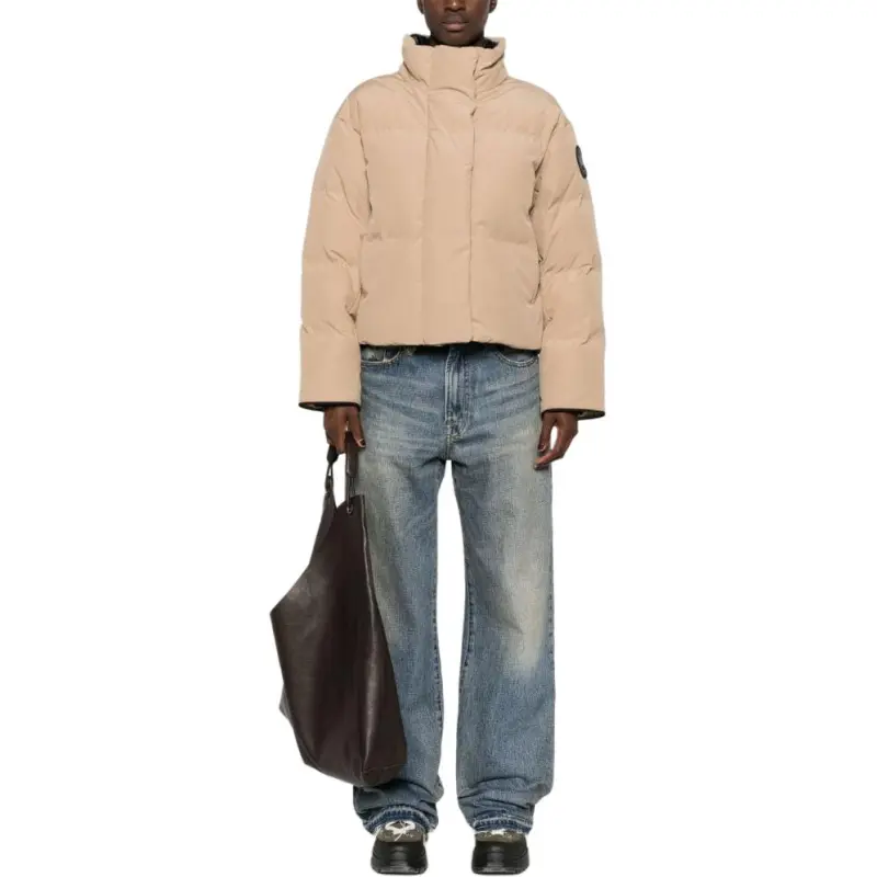 Canada Goose Black Label Grandview Cropped Jacket Desert Sand-2