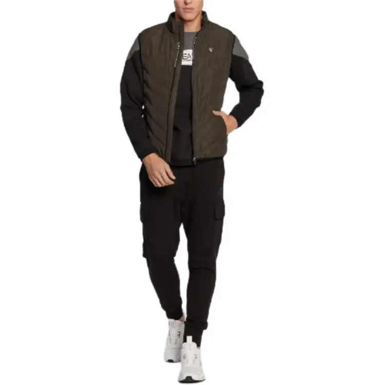 EMPORIO ARMANI EA7 Vests Men Gray Brown-2